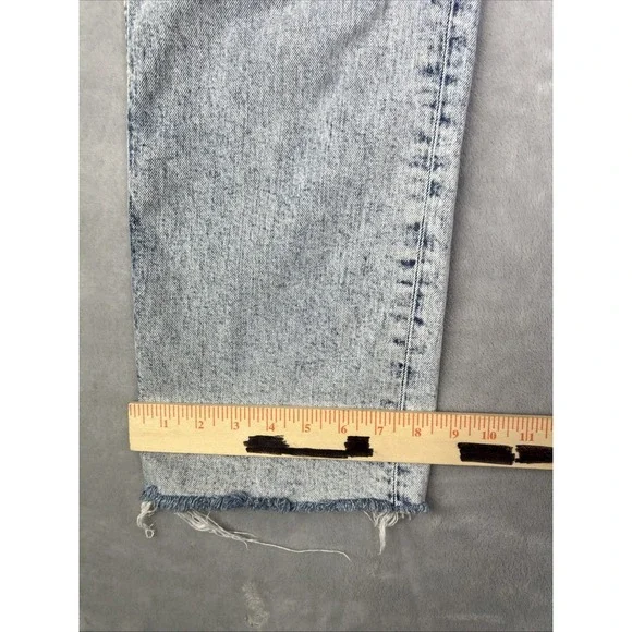 Hudson Jeans Womens 29 Blue Fray Light Wash Denim High Rise Distressed - Picture 10 of 12